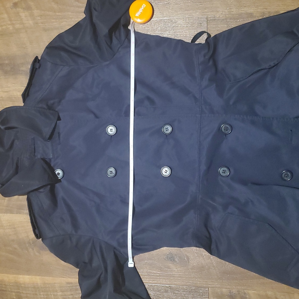 Ralph Lauren Blue Trench Coat with Belted Waist and Wide Lapels Size M. - Picture 8 of 9